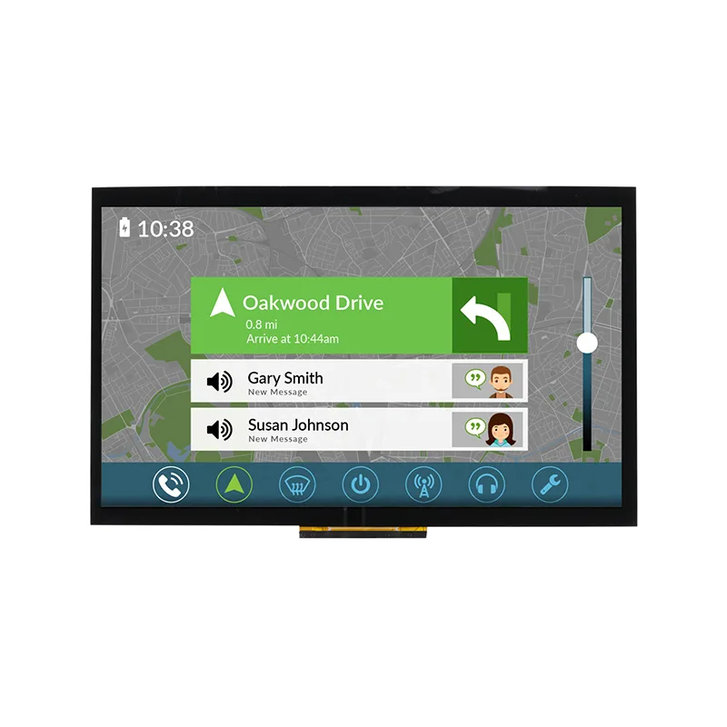 10.1 'Módulo de tela de toque capacitiva TFT, legível por luz solar 10.1 'Módulo de tela de toque capacitiva TFT, legível por luz solar