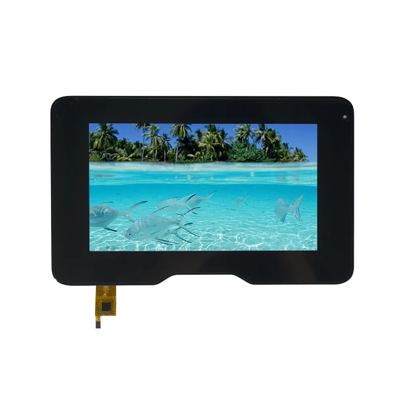 8 'Alto brilho personalizado TFT Módulo de tela de toque capacitivo